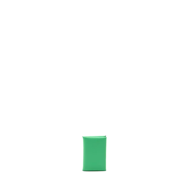 Hermès Calvi Cardholder Epsom Vert Comics/Vert Fizz SHW Stamp B in Green Epsom leather from EMIER