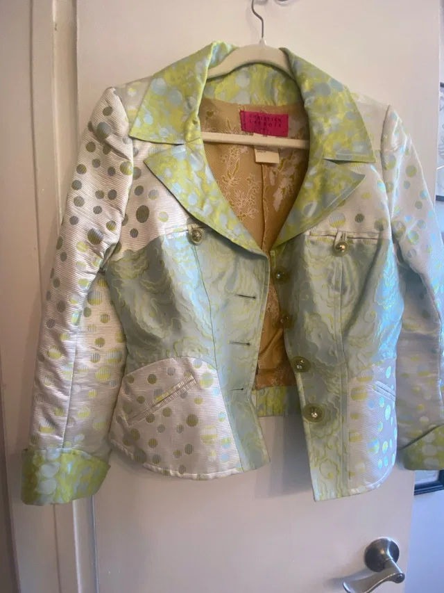 Christian Lacroix Matching Set: Full Vintage Suit in green|white from Poshmark