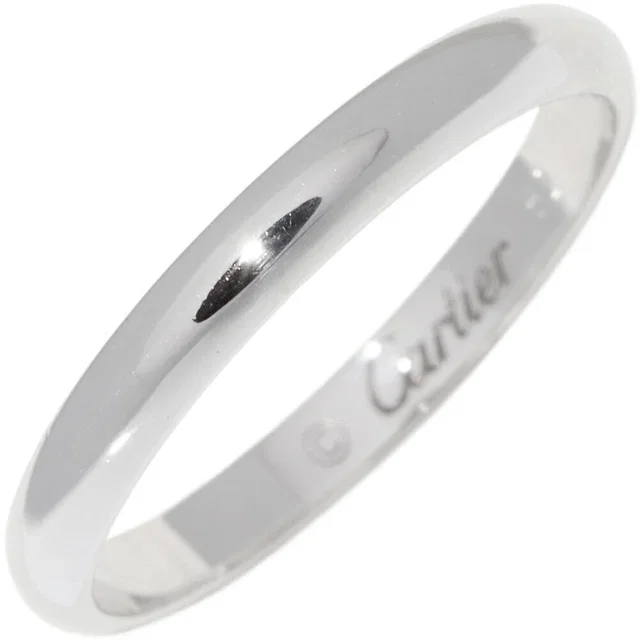 Cartier 1895 Wedding Ring Pt950 Ring Size 52 from LuxUness