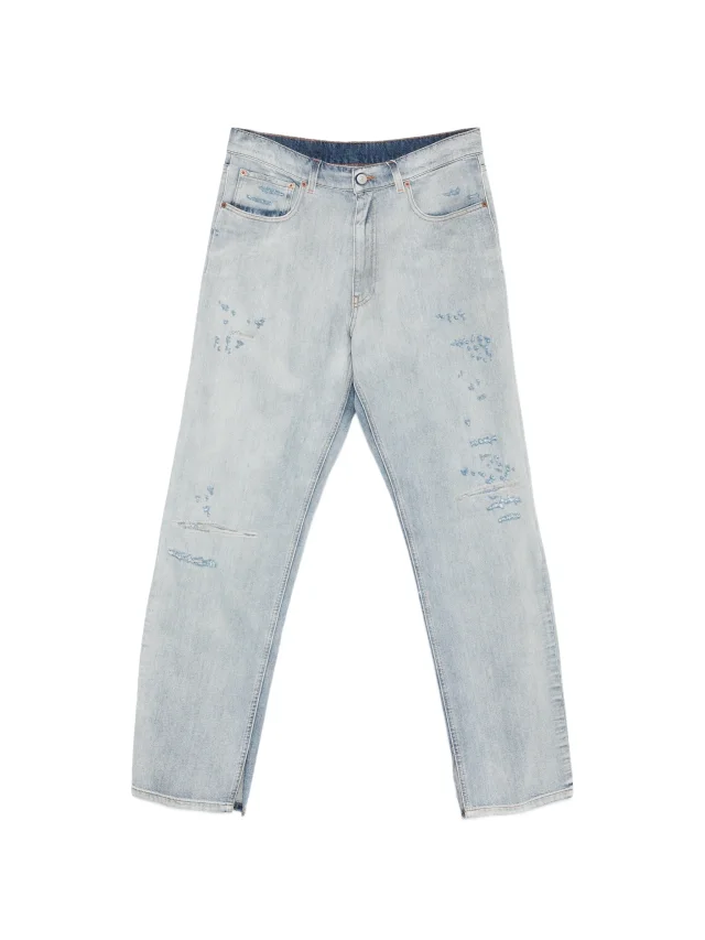 distressed jeans