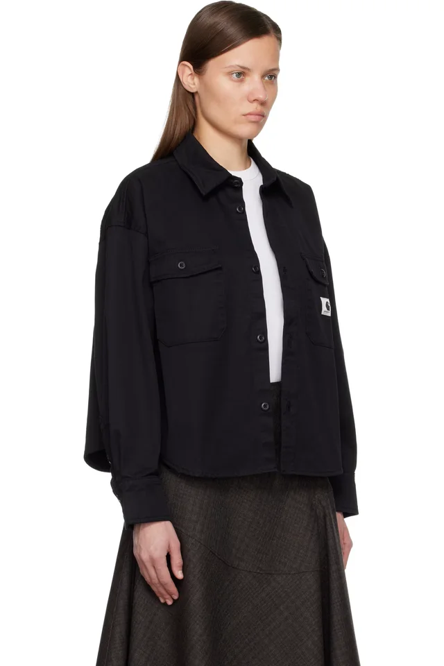 Carhartt Work In Progress Black Kelly Shirt, photo 2 of 4 from SSENSE