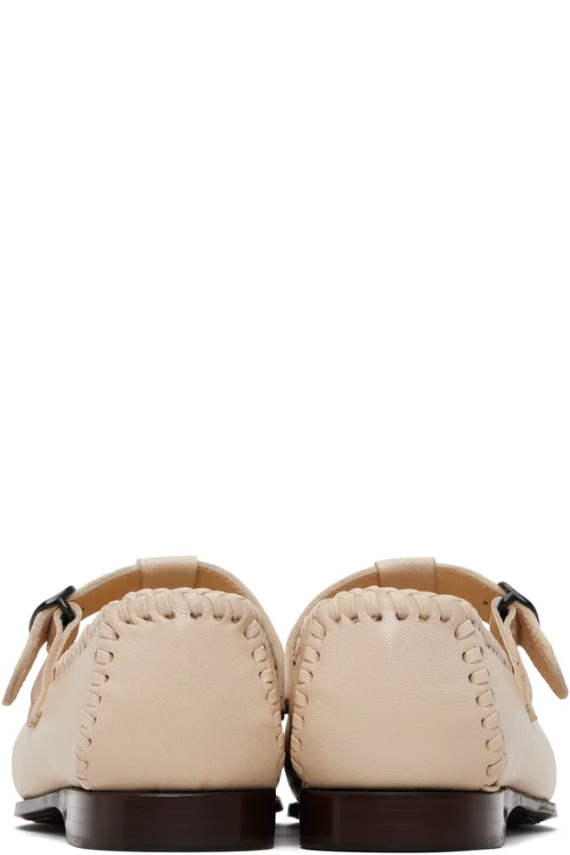 HEREU Off-White Alcover Supple Shiny Loafers, photo 2 of 5 from SSENSE