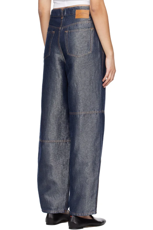 GANNI Blue Stary Jeans, photo 3 of 4 from SSENSE