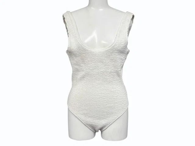 Bottega Veneta Dress Swimsuit White in White Nylon from The Reluxe