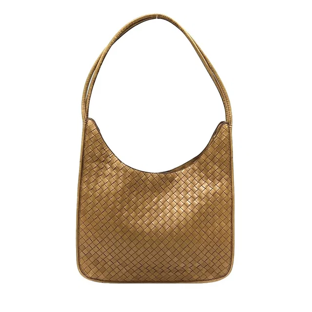 Bottega Veneta Shoulder Bag Intrecciato Light Brown Leather in Brown Woven leather from The Reluxe