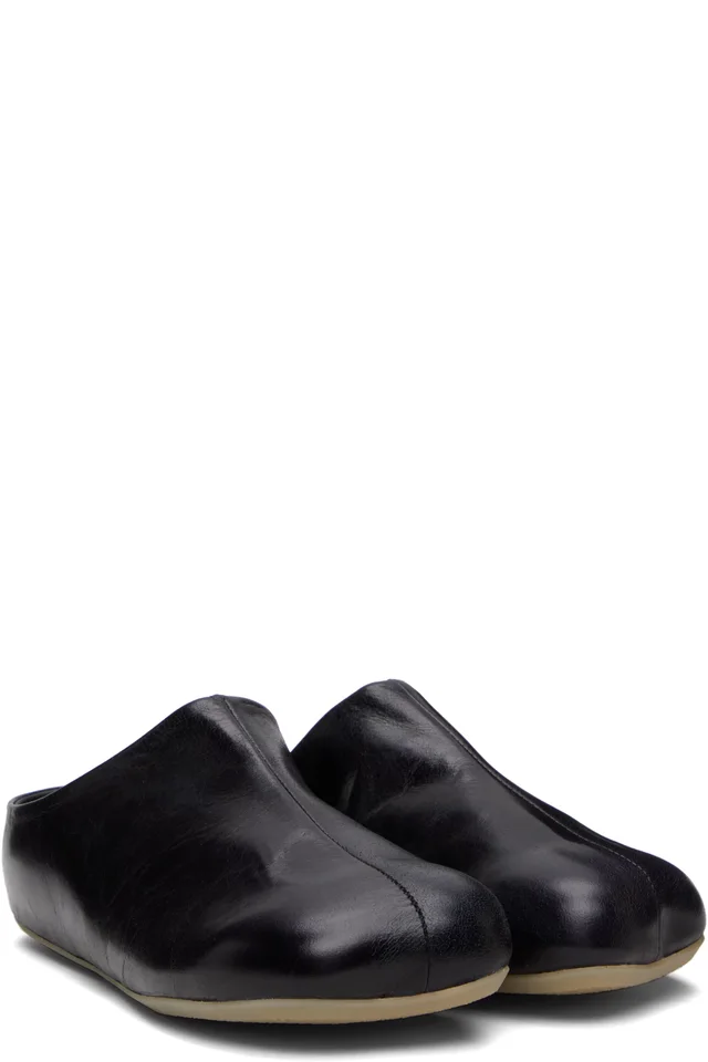 MM6 Maison Margiela Black Factory Sabot Loafers, photo 4 of 5 from SSENSE