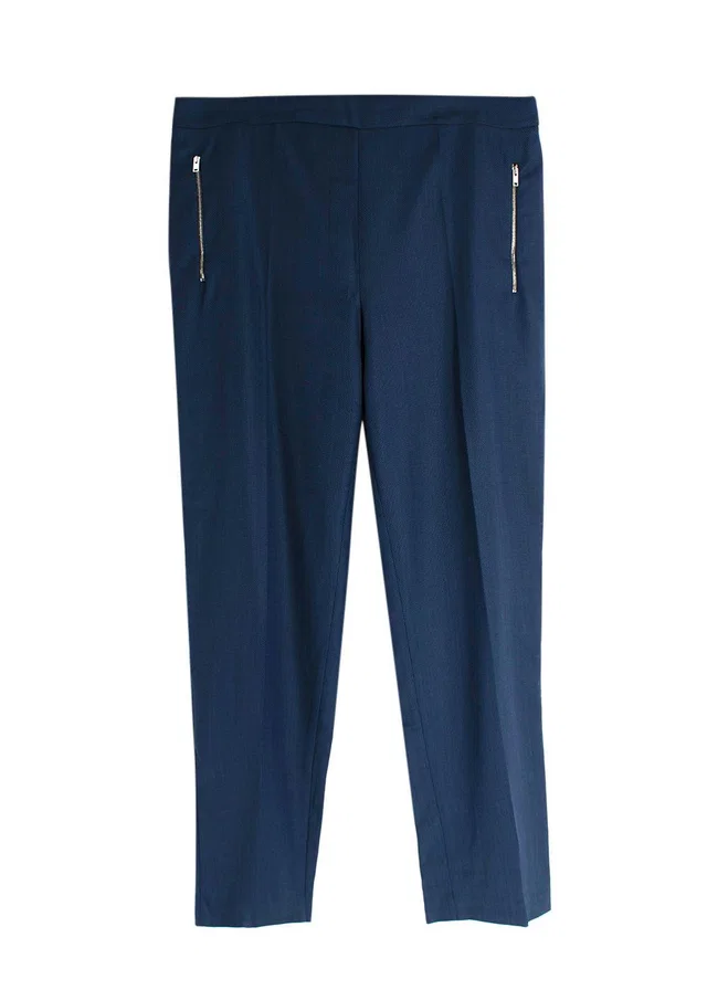 Stella McCartney Navy Speckled Wool Suit Trousers in Navy Wool from HEWI