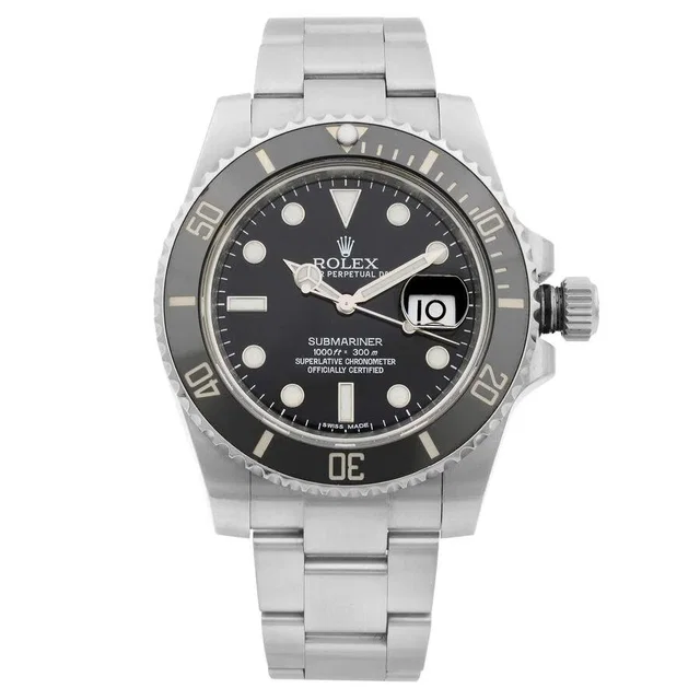 Rolex Submariner Automatic Chronometer Black Dial Mens Watch 116610LN in silver|black|gray Ceramic from Jomashop.com