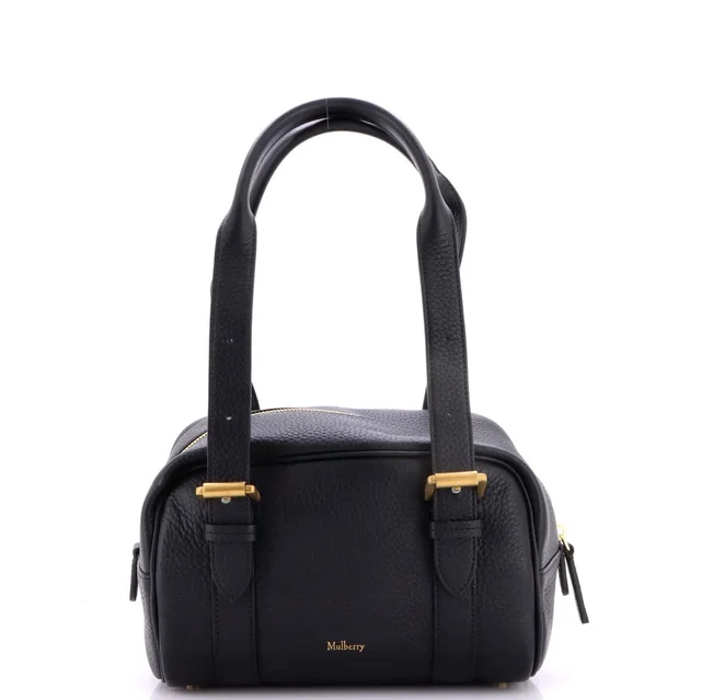 Mulberry Boston Bag Leather Mini in black Leather from Rebag