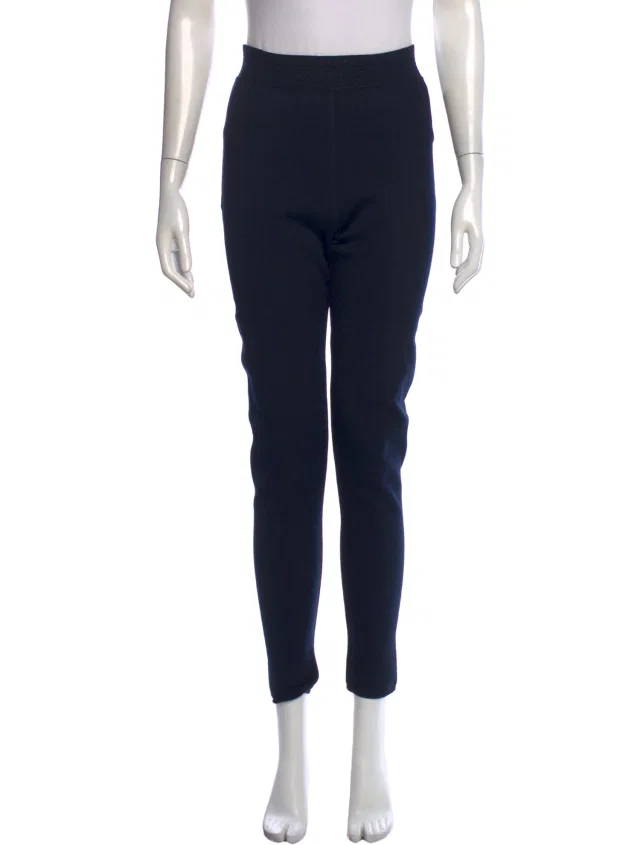 Alaïa Vintage Straight Leg Pants in blue Wool from The RealReal