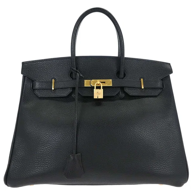 Hermès Black Ardennes Birkin 35 Handbag in Black from AMORE Vintage Tokyo