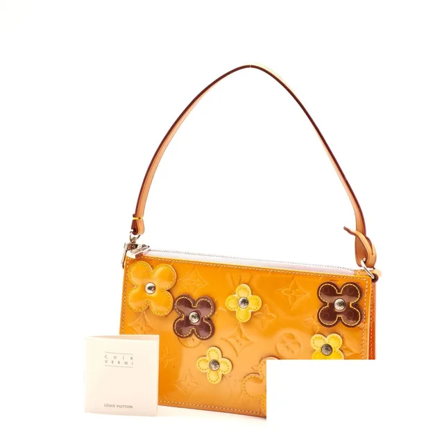 Louis Vuitton Flower Lexington Mini Bag Orange in Orange Patent leather from The Reluxe