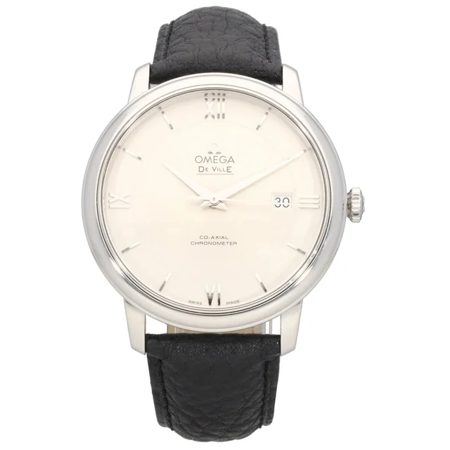 Omega De Ville Prestige 24mm Stainless Steel Watch in Leather from H&T