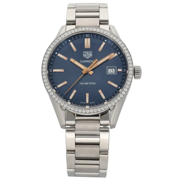 TAG Heuer Carrera WAR1114 39mm Stainless Steel Watch from H&T
