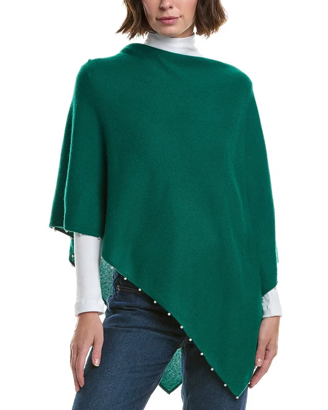 Sofia Cashmere sofiacashmere Knit Wool & Cashmere-Blend Poncho, image 1 of 1 from Rue La La