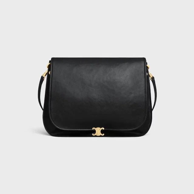 Celine Shoulder Bag — Black Leather in Black Leather from HEWI