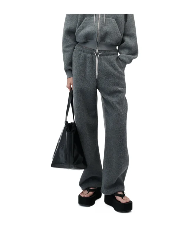 Alexander Wang mid-rise track pant w/ rhinestone drawcord, photo 2 of 5 from SENSER
