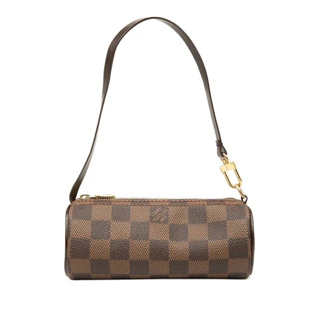 Brown Louis Vuitton Damier Ebene Papillon Pochette Handbag in Brown Canvas from Designer Revival, photo 1 of 1