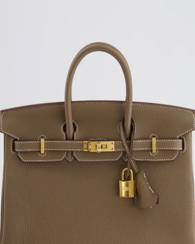 HOT* Hermès Birkin Retourne 25 Bag in Taupe Togo leather from Sellier, photo 14 of 22