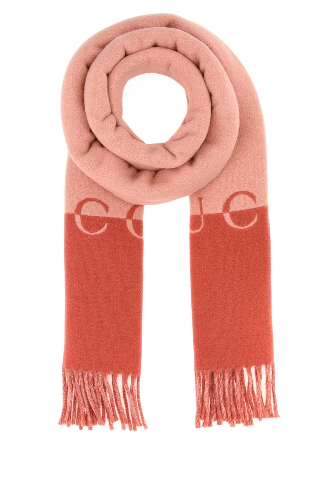 Gucci Gucciparf Scarf — Pink Exterior: Wool Cashmere Scarfs in Pink Cashmere from HEWI