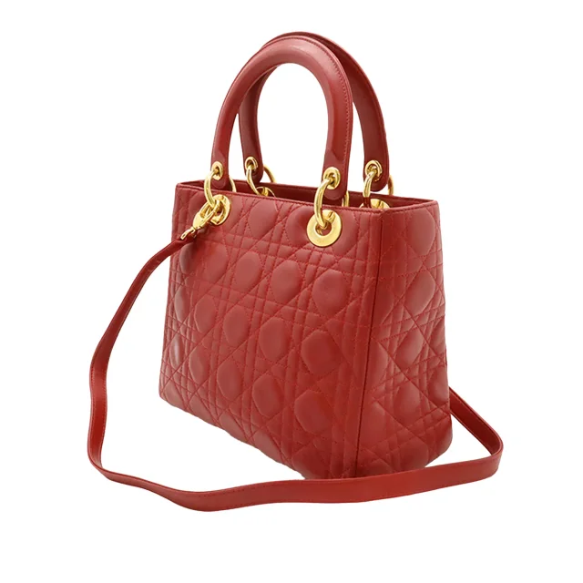 Dior Medium Lambskin Cannage Lady in Lambskin from HEWI, photo 2 of 5