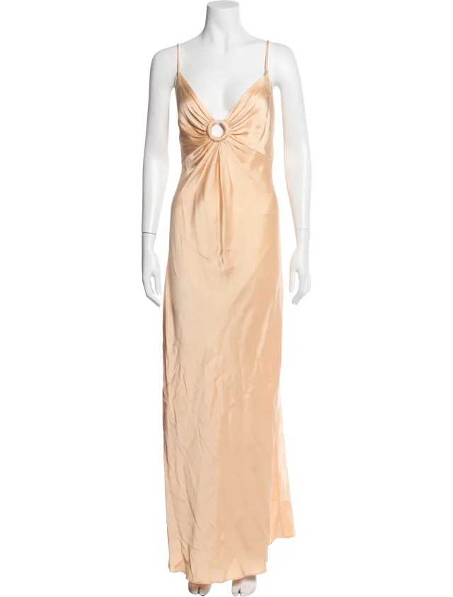 Stella McCartney V-Neck Long Dress w/ Tags from The RealReal