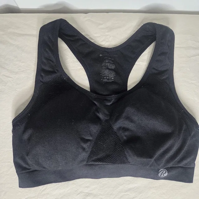 Bally Medium Womens Ballys Sports Bra Black With Hook Eye Clasp in black from Poshmark