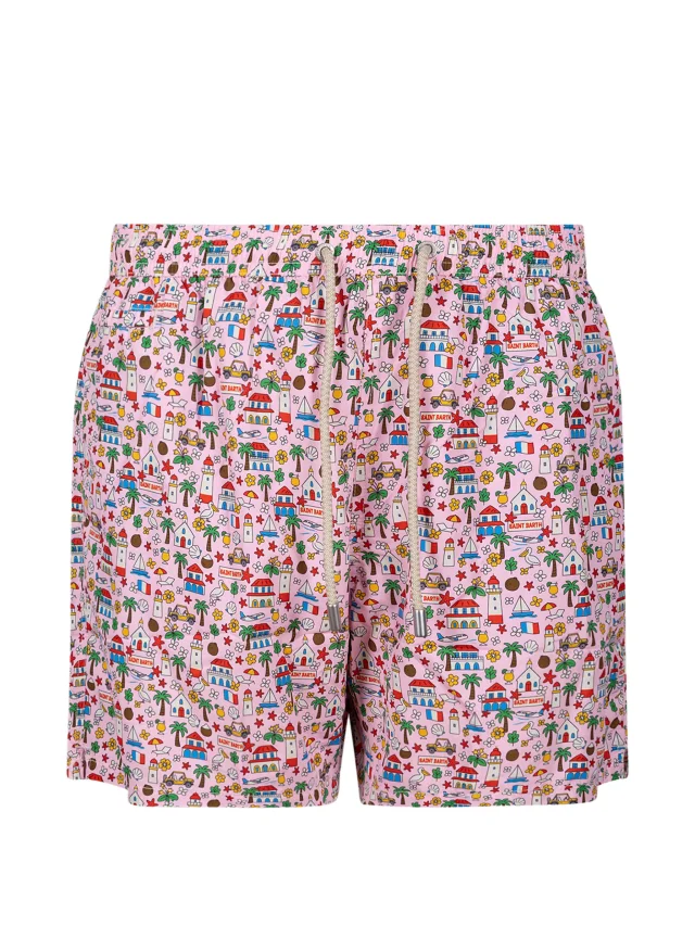 MC2 Saint Barth graphic-print swim shorts, photo 2 of 2 from FARFETCH
