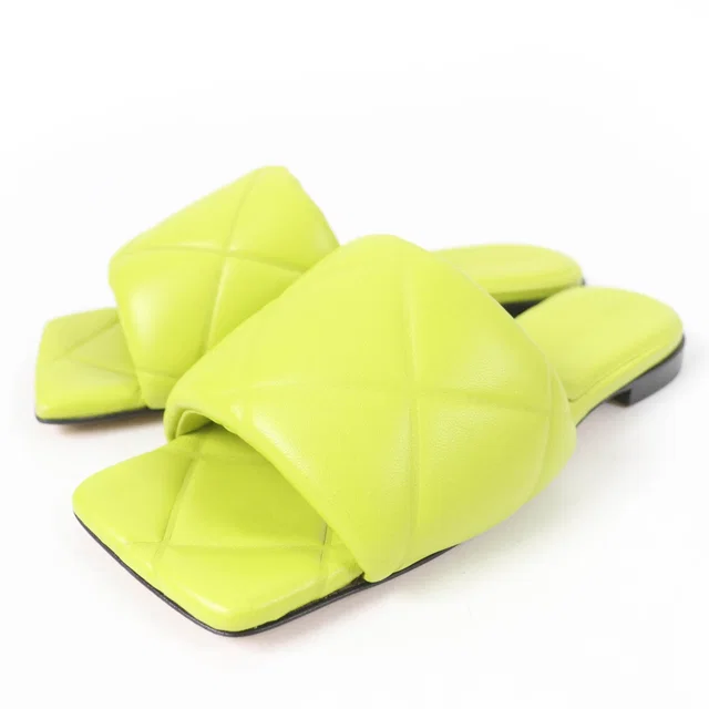 Bottega Veneta Lido Leather Mule Sandals in Leather from LuxUness