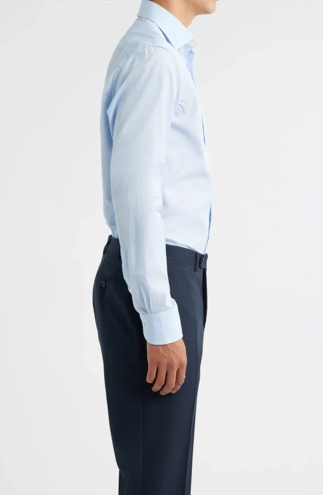 Canali Regular Fit Dress Shirt in Blue, photo 4 of 6 from Nordstrom Rack