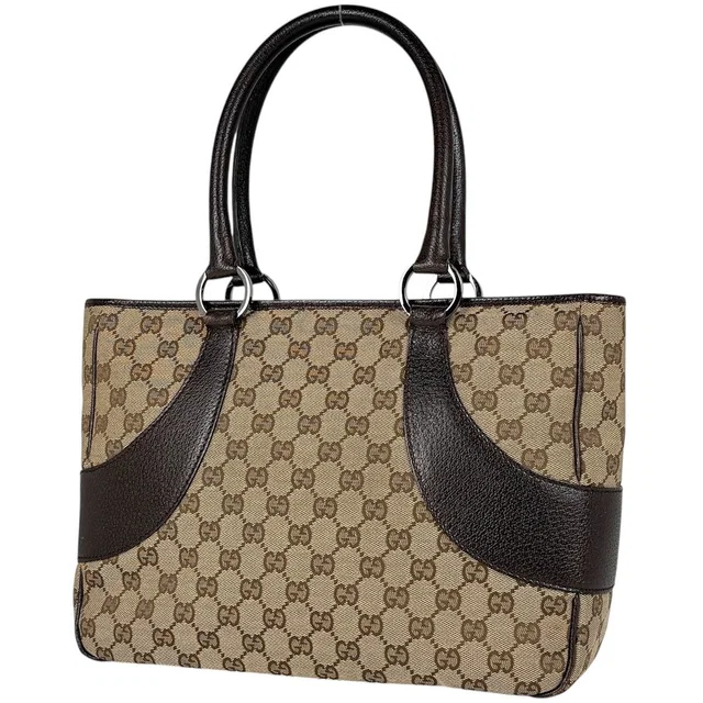 Gucci Tote Bag Beige in Beige Canvas from The Reluxe