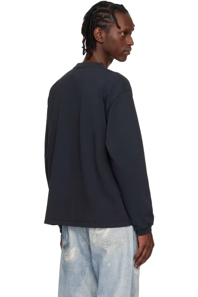 Rhude Black Montenegro Regatta LS T-shirt, photo 3 of 4 from SSENSE