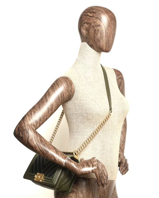 Chanel 2016 Tweed Chevron Boy Bag in Tweed from A Retro Tale, photo 8 of 8