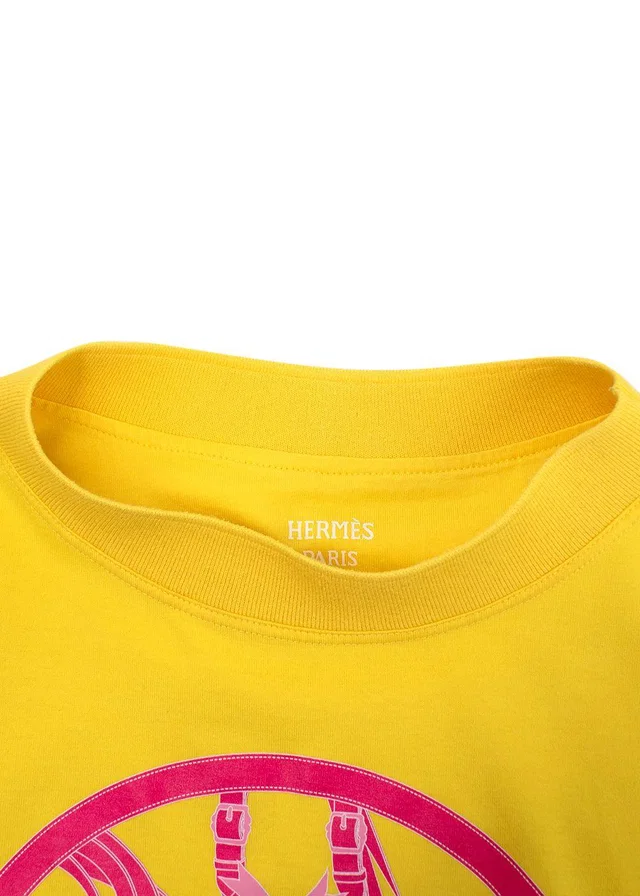 Hermès Yellow 'Le Promenade du Matin' T-shirt in Yellow from HEWI