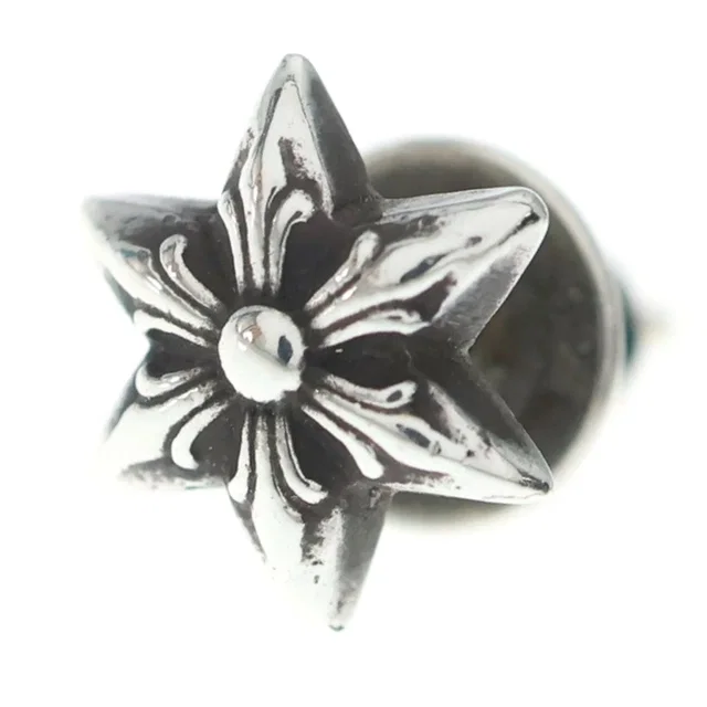 Chrome Hearts CO Star Stud Earrings Silver in Silver from The Reluxe