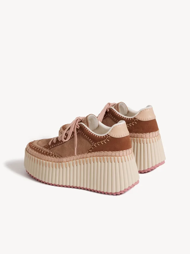 Chloé Nama Platform Low-Top Sneakers, photo 3 of 6 from SENSER