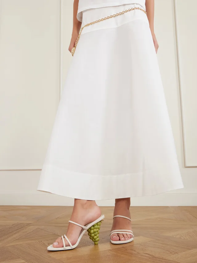 CULT GAIA Grape leather sandals in White, photo 2 of 2 from NET-A-PORTER (Canada)