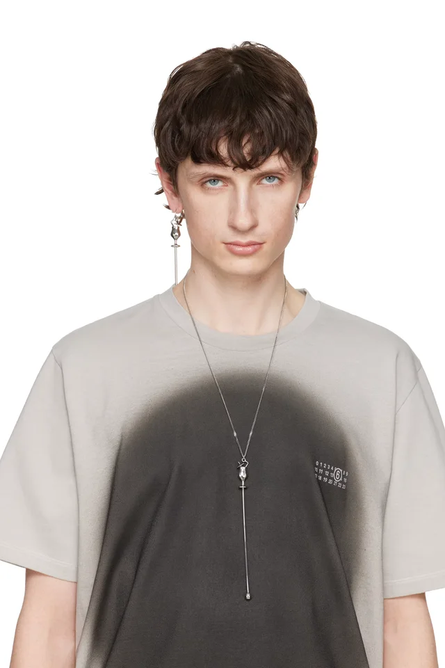 MM6 Maison Margiela Cocktail Single Earring, photo 3 of 3 from SSENSE