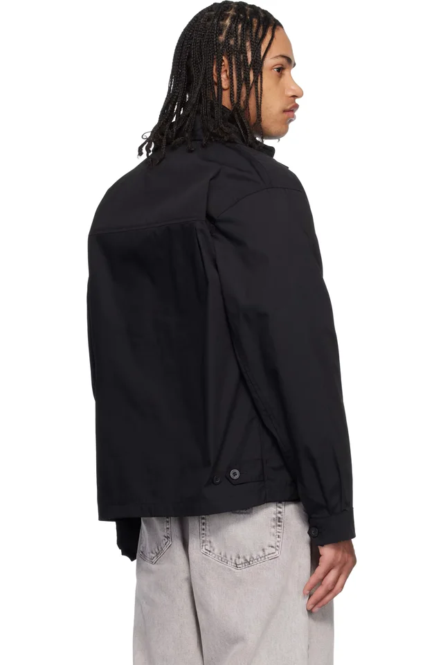 Carhartt Work In Progress Black Postal Jacket, photo 3 of 4 from SSENSE