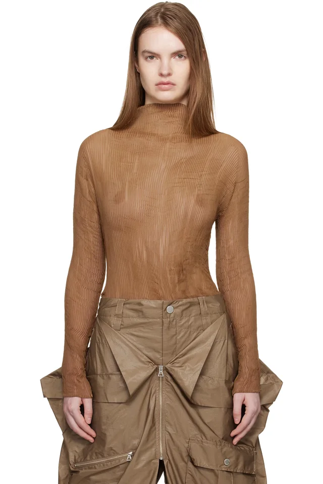 Beige Chiffon Twist 3 Top