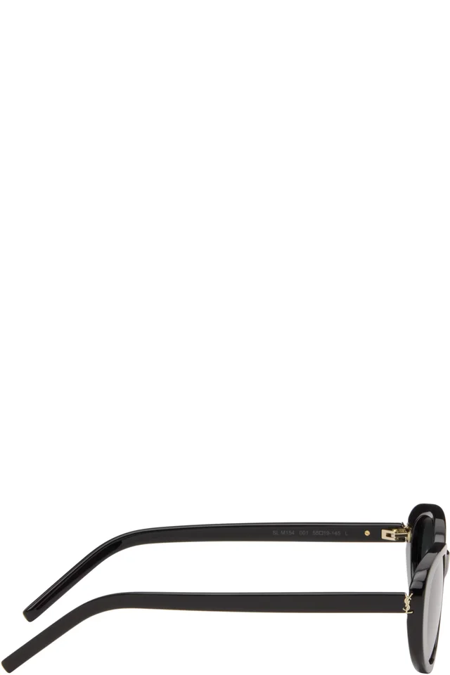 Saint Laurent Black SL M154 Sunglasses, photo 2 of 3 from SSENSE