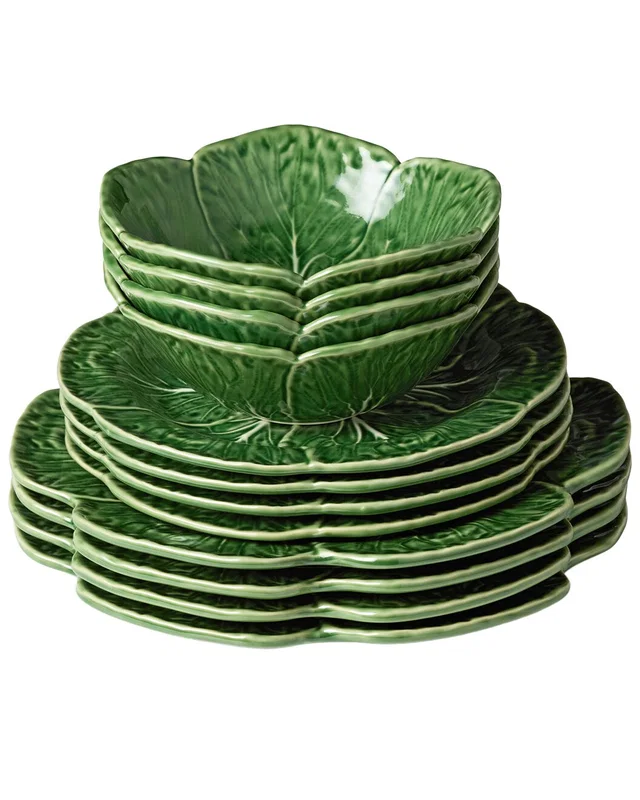 Certified International Le Jardin Cabbage 12pc Dinnerware Set, image 1 of 1 from Rue La La