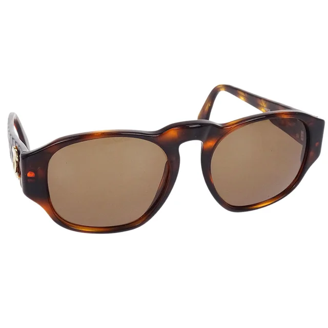 Chanel Tortoiseshell Sunglasses Eyewear Brown Small Good in Brown Resin from AMORE Vintage Tokyo