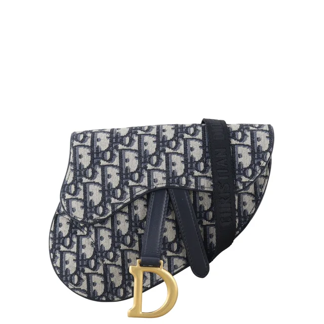 Dior Saddle Belt Bag Oblique in Leather from Luxe.It.Fwd