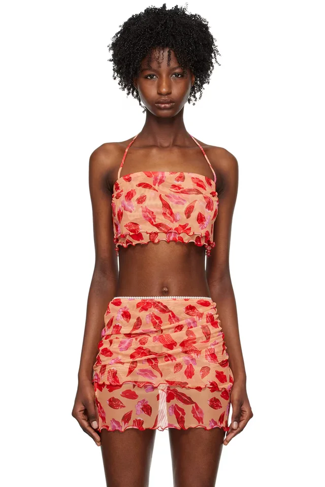 Red Graphic Camisole, image 1 of 1 from SSENSE
