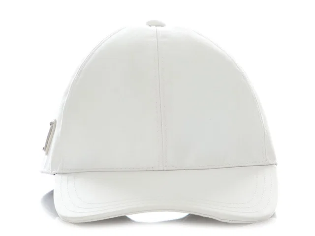 Prada White Nylon Baseball Cap in White Nylon from Ann's Fabulous Finds