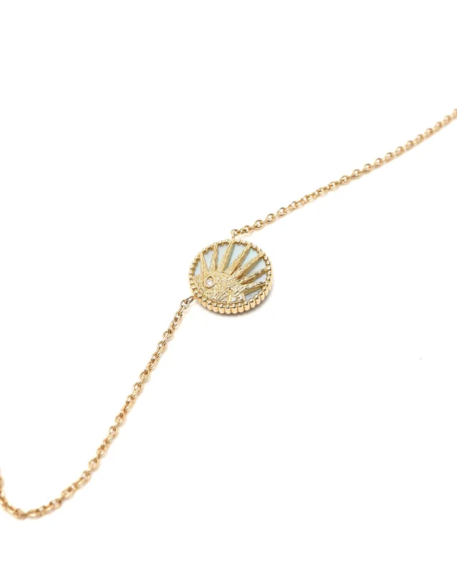 Dior Rose Celeste 18kt Gold Necklace in Pink from A Retro Tale, photo 6 of 7