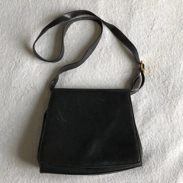 Ferragamo Vintage Leather Shoulder Bag in brown|black|red Leather from Poshmark