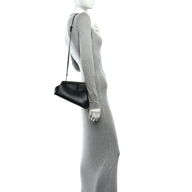 Shiny Nappa Small Fendi First Black in Black Nappa leather from FASHIONPHILE, photo 2 of 10