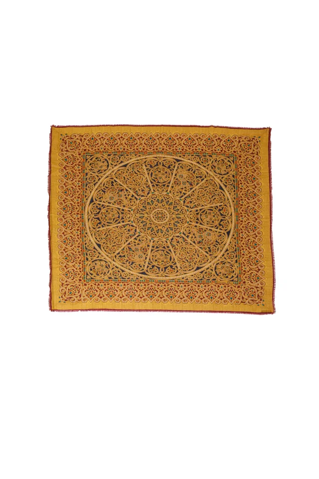 Dior Large Jewel Filigree Fringe Scarf in Silk from Recess LA